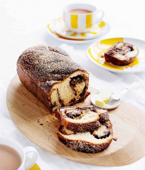 Chocolate and hazelnut babka
