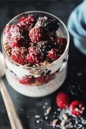Coconut Yogurt Parfait with Berries