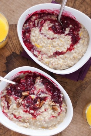 Cranberry Orange Steel Cut Oats