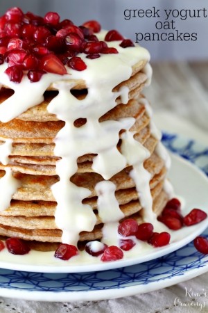 Greek Yogurt Oat Pancakes