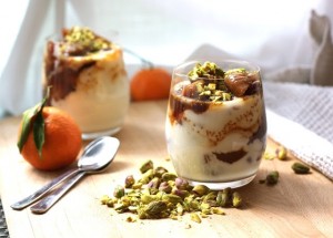 Vanilla-Poached Fig, Cherry & Pistachio Parfaits